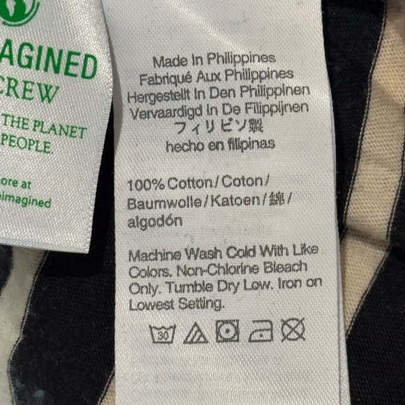 J. Crew Black and White Striped Turtleneck - Picture 3 of 3